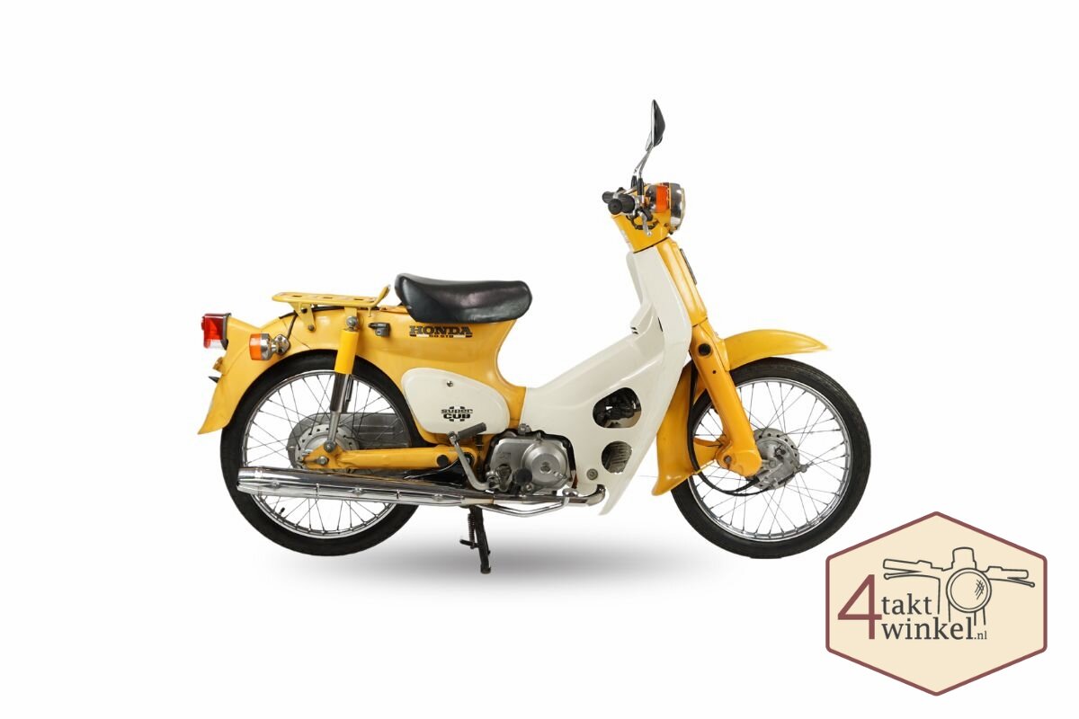 VERKAUFT ! Honda C50 NT Japanisch, Gelb, 4358 km, mit niederl&auml;ndischem Kennzeichen