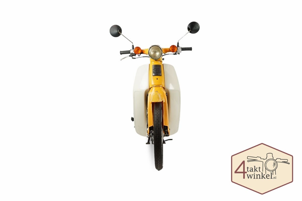 VERKAUFT ! Honda C50 NT Japanisch, Gelb, 4358 km, mit niederl&auml;ndischem Kennzeichen