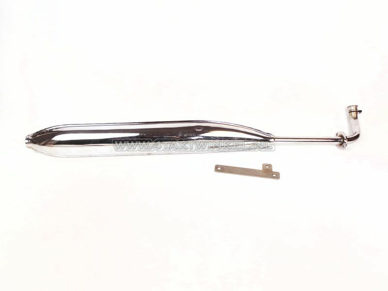 Auspuff Standard, C320A (modifizierter C50 Auspuff), mit Halterung