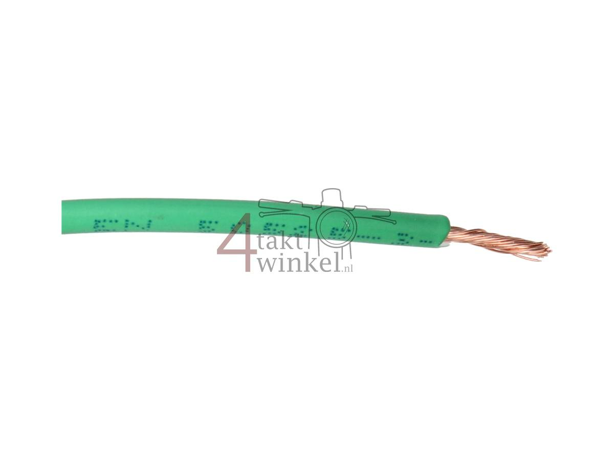 Litze pro Meter 0,75 mm&sup2;, gr&uuml;n