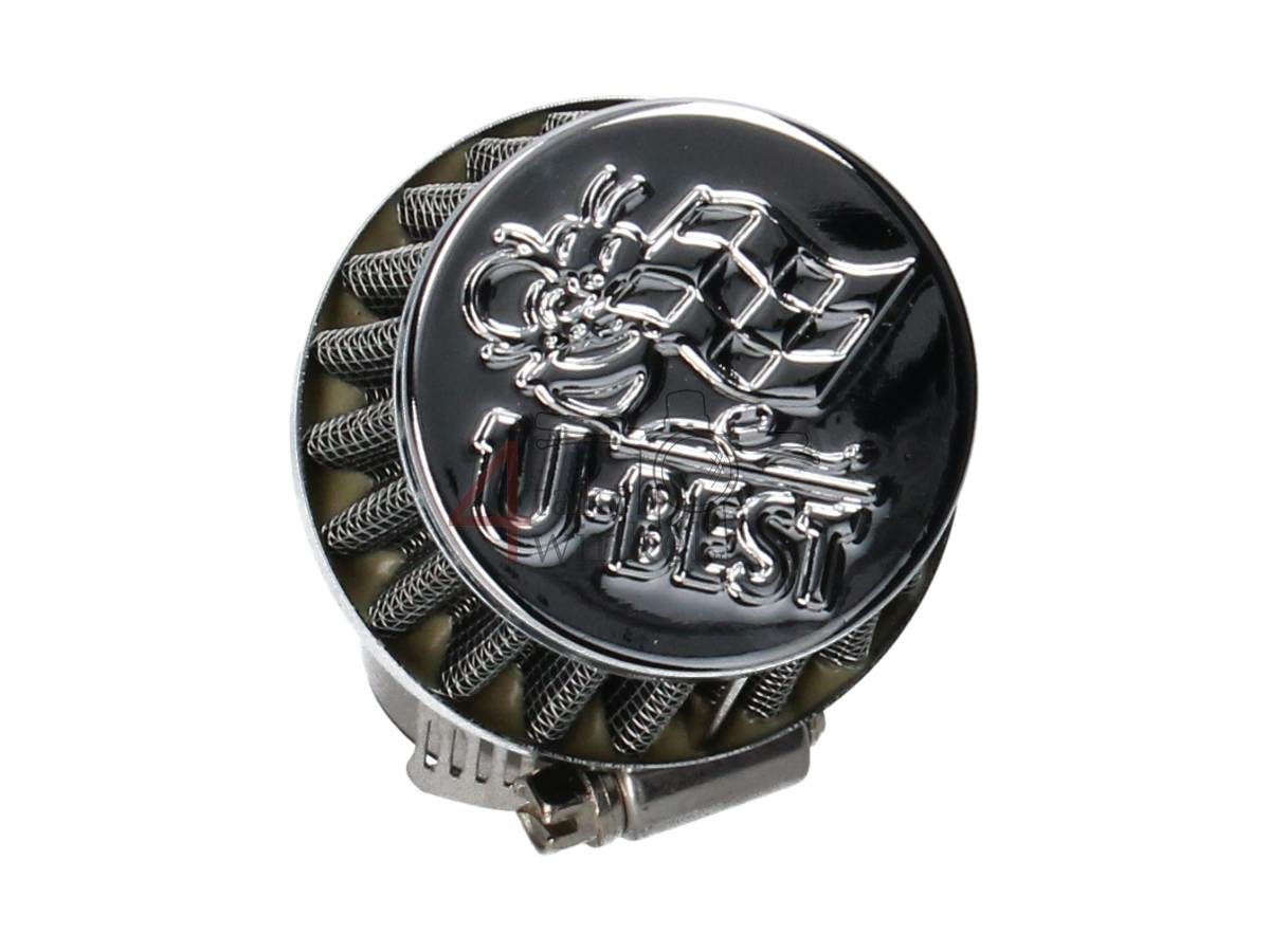 Tuning Luftfilter 35 mm, 45 Grad, Chrom, U-best