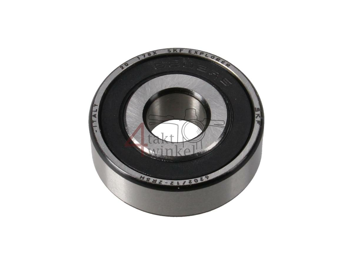 Lager 6202/12-2RSH, 12x35x11, doppelt abgedichtet. Spezialausf&uuml;hrung 12mm f&uuml;r Vorderrad