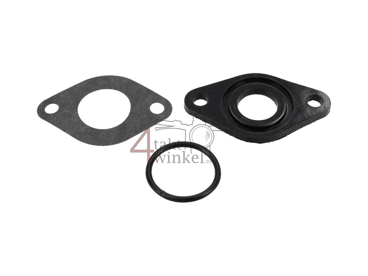 Ansaugkr&uuml;mmerdichtung / Isolator 16mm breiter Flansch inkl.&nbsp;O-Ring