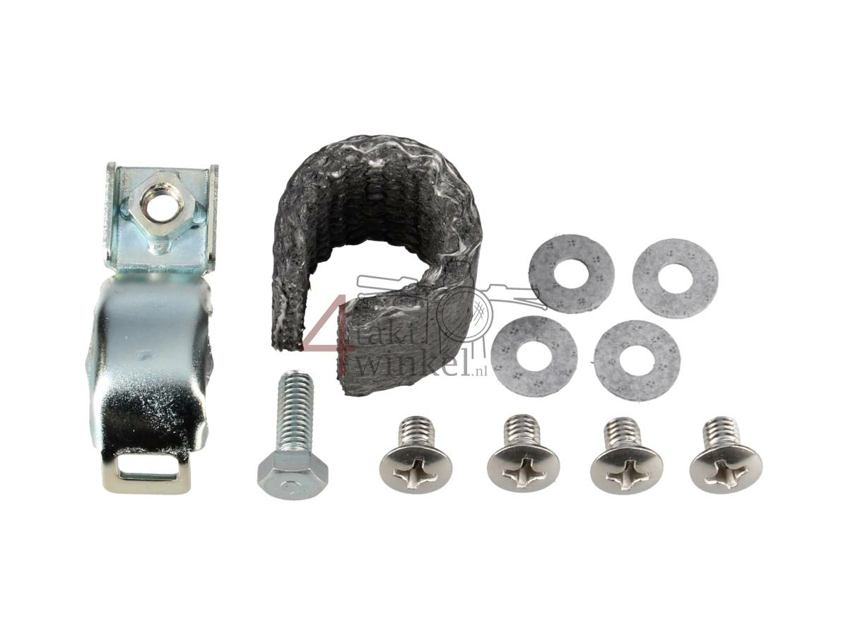 Auspuff Standard, passend f&uuml;r SS50, mit Hitzeschild und Zubeh&ouml;r