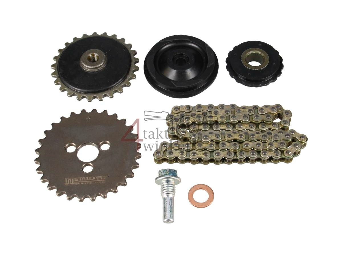 Steuerkette Satz, passend f&uuml;r C90 NT, Lifan 85 bis 110, Komplett