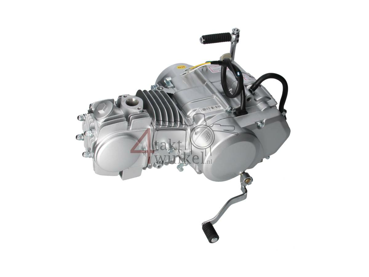 Motor, 125 ccm, manuelle Kupplung, Lifan, 4-Gang, Silber