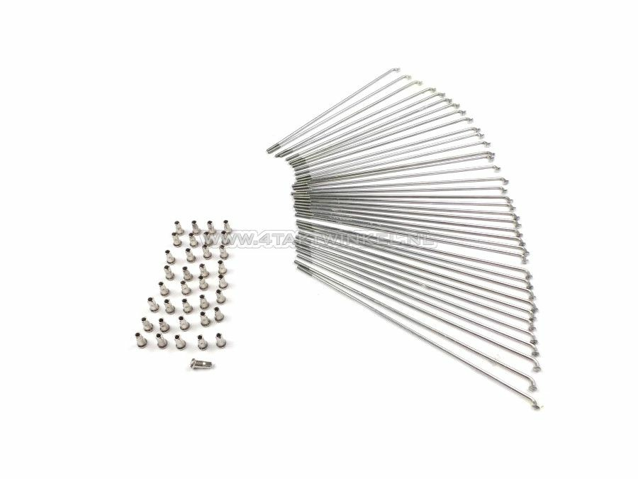 Speichen Set Vorderrad mit Scheibenbremse, passend f&uuml;r CB50, SS50 mit Scheibenbremse