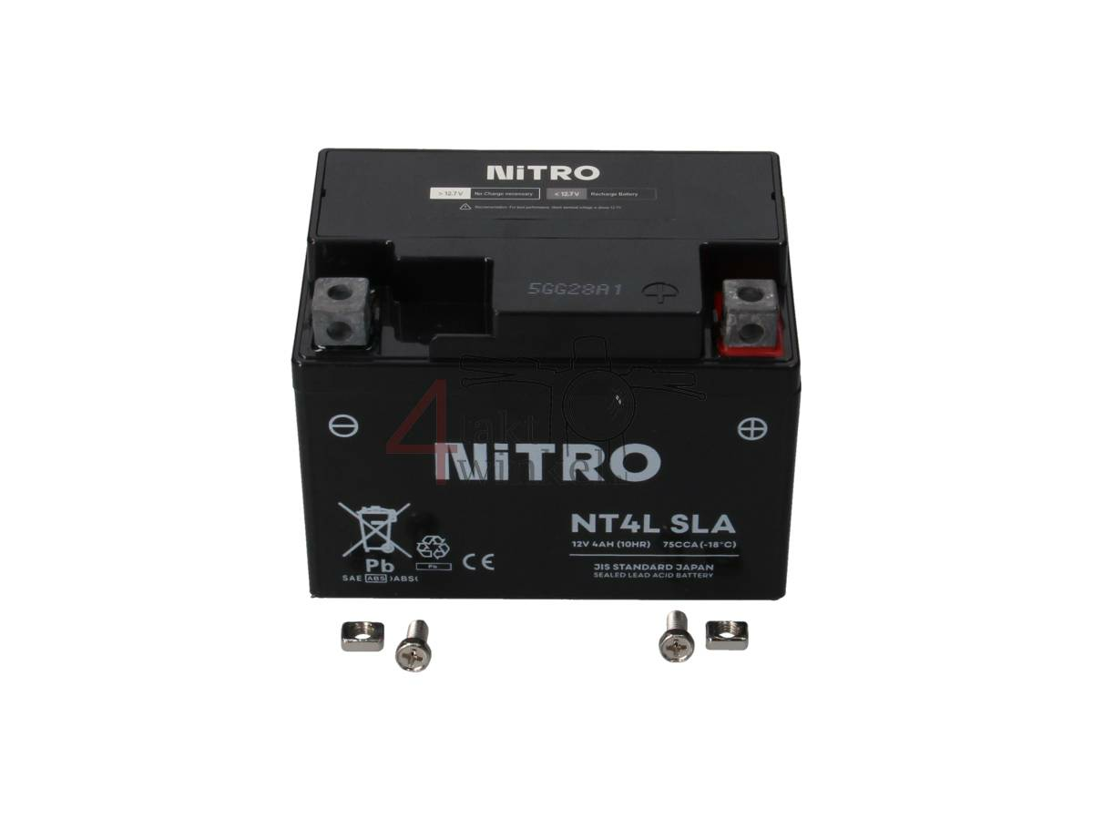Batterie 12 Volt 4 Ampere Gel / AGM, NT4L-SLA (MTX4L-BS)