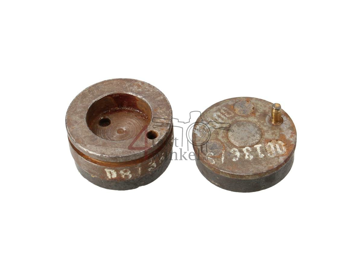 Bremsbel&auml;ge CB50, CB125, SS50 mit Scheibenbremse, Original Honda, NOS