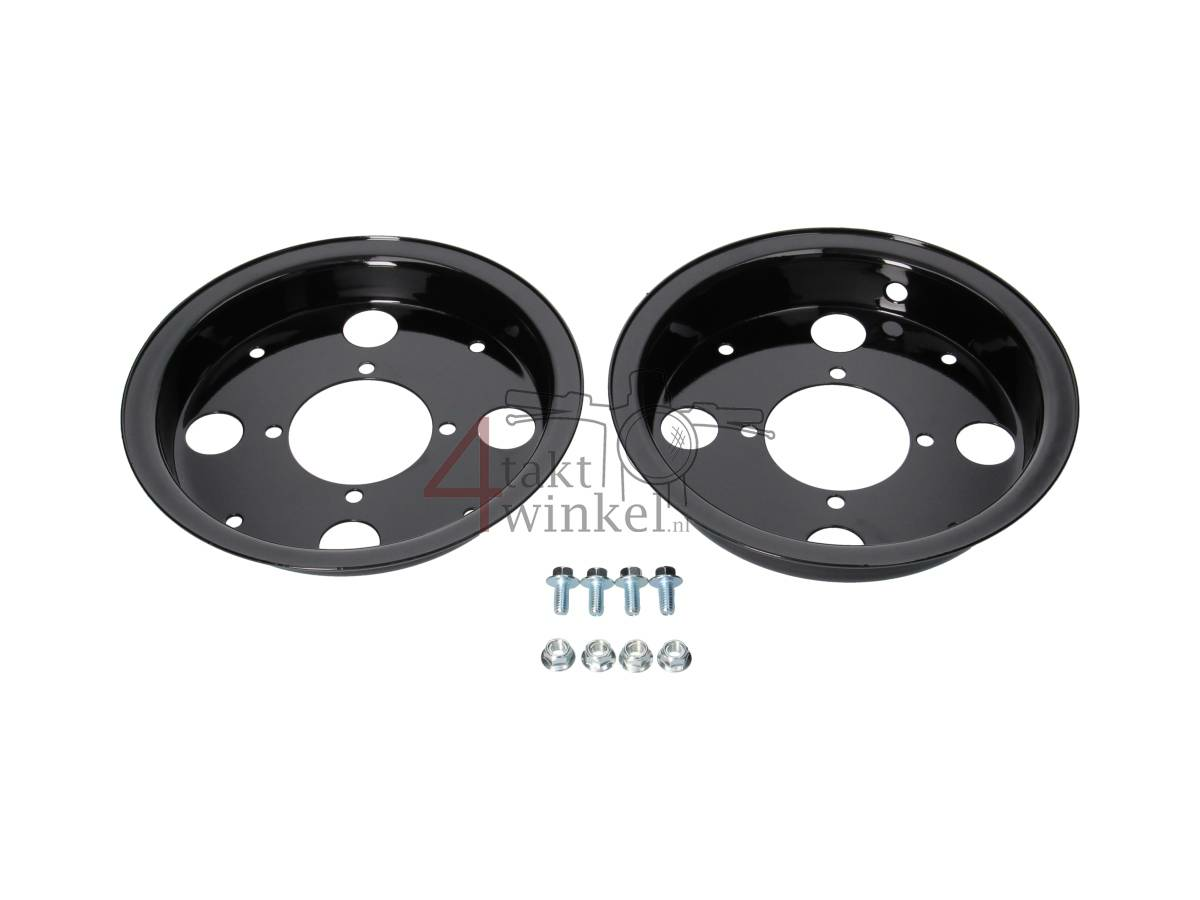 Felge Monkey 8 Zoll, 4 Bohrungen, standard, st 2.50, Schwarz