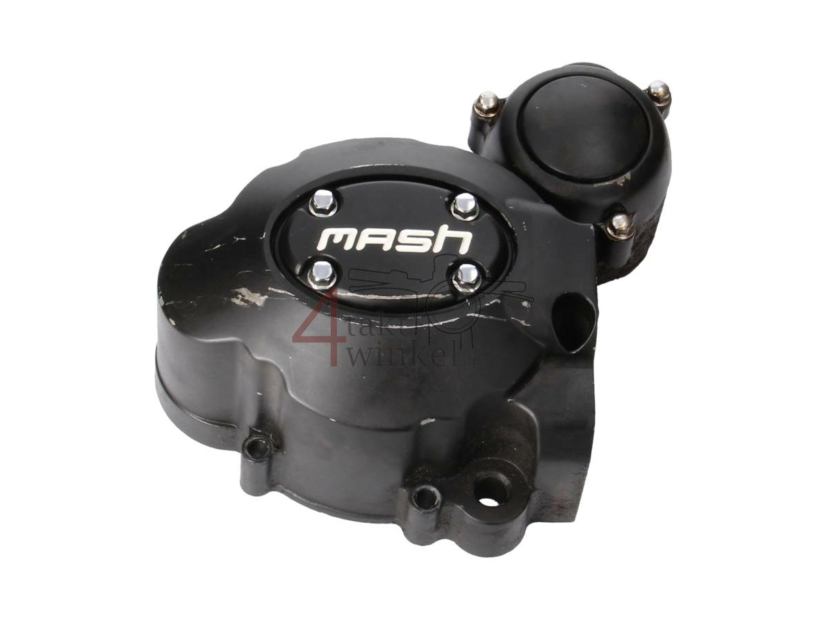 Crankcase, ignition side, black, vertical cylinder engine, Mash, used product