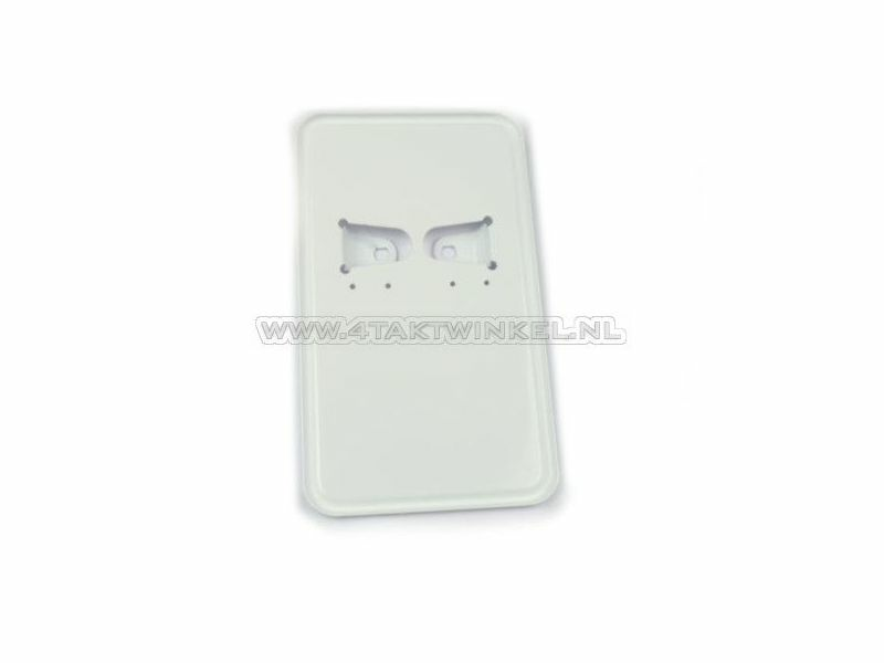 Nummernschildhalter wei&szlig; Portr&auml;t