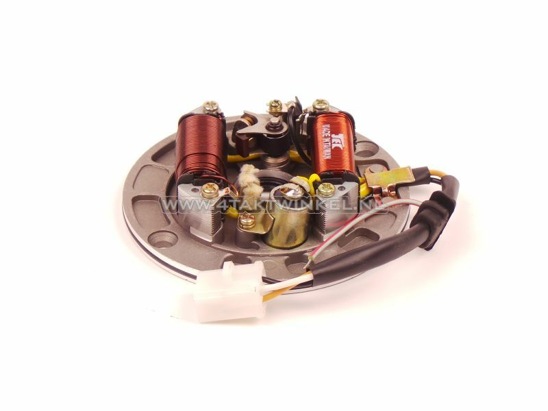 Z&uuml;ndspule und Statorplatte Hitachi 6 Volt &amp; Unterbrecher