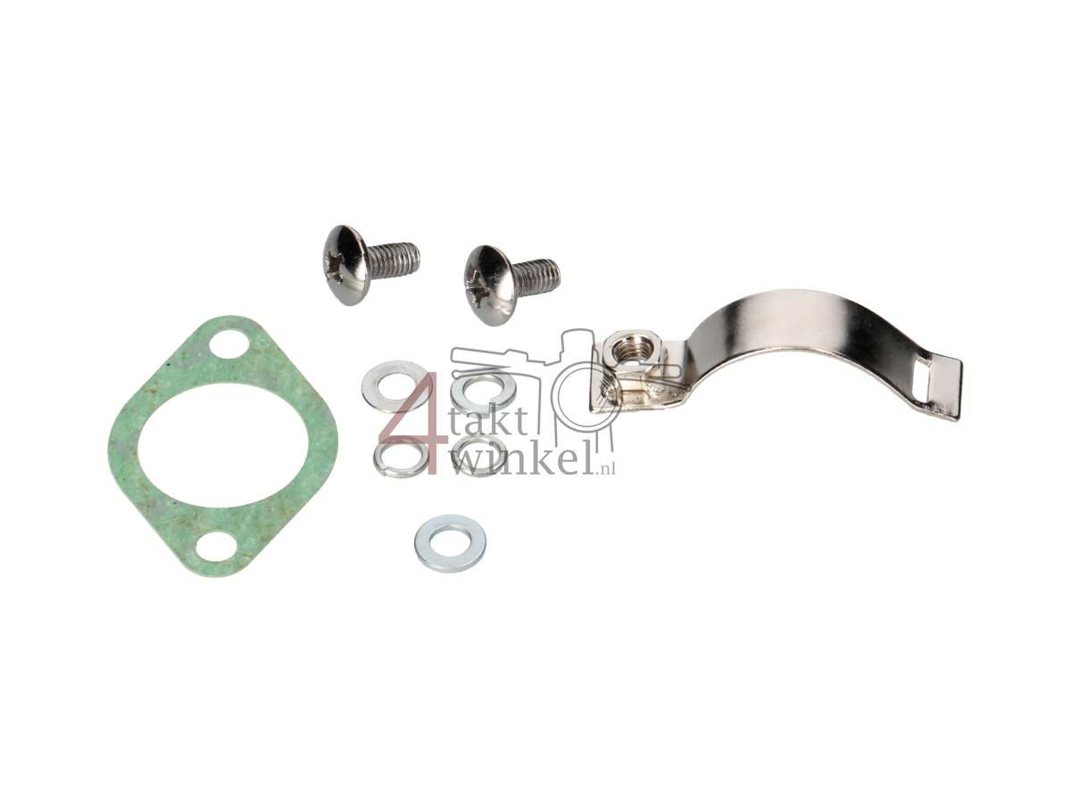 Tuning Auspuff, obenliegend, Trompete, Edelstahl, ST125 Dax, Rahmen-Nr. JB04xxxx, schwarz