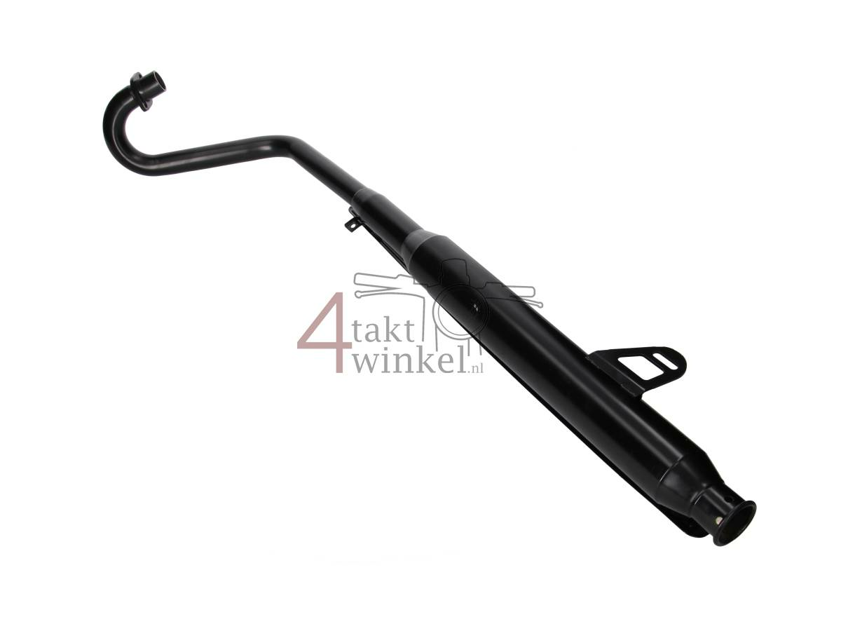 Tuning Auspuff, obenliegend, Trompete, Edelstahl, ST125 Dax, Rahmen-Nr. JB04xxxx, schwarz