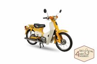 VERKAUFT ! Honda C50 NT Japanisch, Gelb, 4358 km, mit niederländischem Kennzeichen