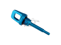 Ölmesserstab, kurz, 70mm, Aluminium, blau