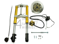 Vorderradgabel komplett, Dax, 45mm upside down, Kepspeed, Typ 2, gold