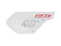 Aufkleber, Seitenabdeckung, Mash Fifty, links