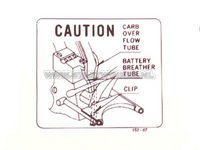 Aufkleber CB50 Batterie
