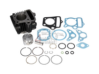 Cilinderset, met zuiger & pakking 75cc, NT50 kop 49cc opdr. staal, Kitaco