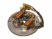 Z&uuml;ndspule und Statorplatte Mitsubishi 6 Volt & Unterbrecher, original Honda