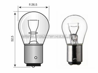 Gl&uuml;hlampe BA15-S, 12 Volt, 18 Watt
