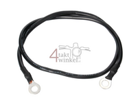 Accu kabel, negatief, zwart, 60cm, universeel