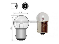 Gl&uuml;hlampe BA15-S, 12 Volt, 10 Watt kleine Gl&uuml;hlampe