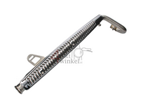 Tuningauspuff, oben liegend, Trumpet, Edelstahl, Dax, 50-212 cc