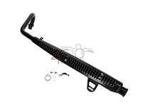 Tuning Auspuff, obenliegend, Trompete, Edelstahl, ST125 Dax, Rahmen-Nr. JB04xxxx, schwarz