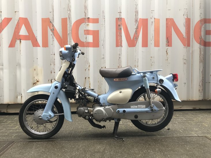 Verkocht! Honda Little cub, Japans, blauw, 10319km