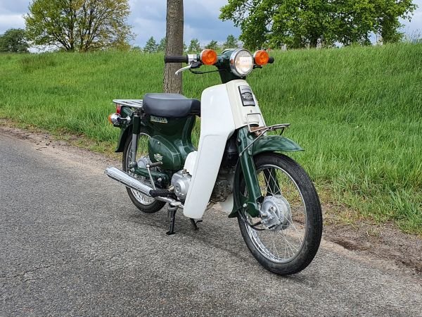 VERKOCHT ! Honda C50 NT Japans, groen, 1586 km