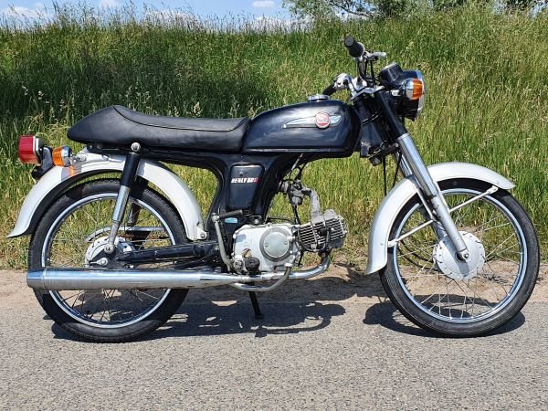 Verkocht! Honda CD50s benly Japans, Zwart, 2338 km