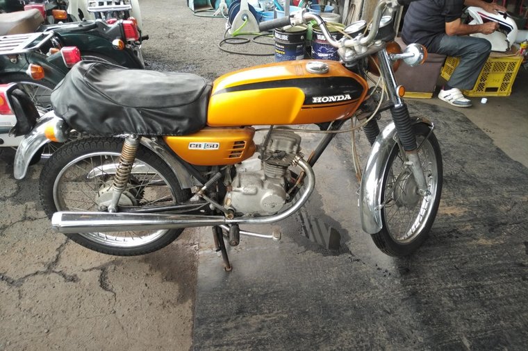 VERKAUFT! Honda CB50, Gold, 10808km