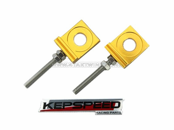 Kettenspanner Paar f&uuml;r C50, SS50, CD50 Kepspeed-Schwinge, Gold
