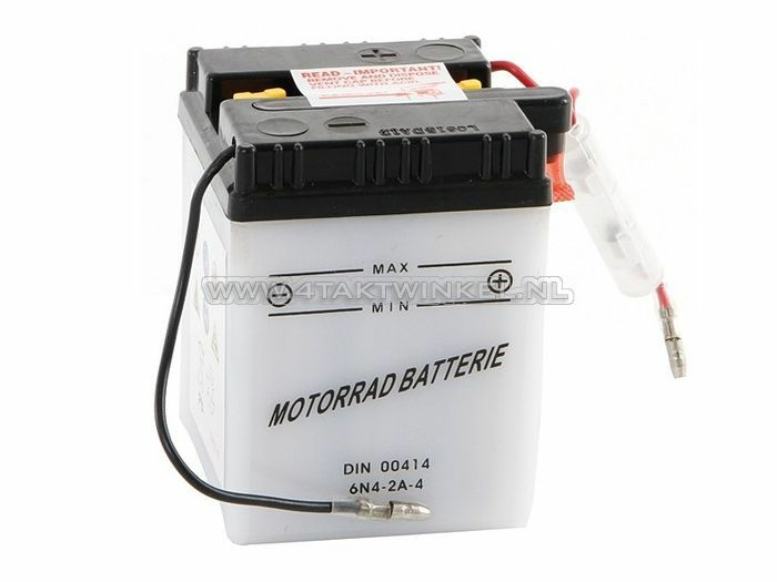 Batterie 6 Volt 4 Ampere, S&auml;urebatterie, passend f&uuml;r C50, CB50