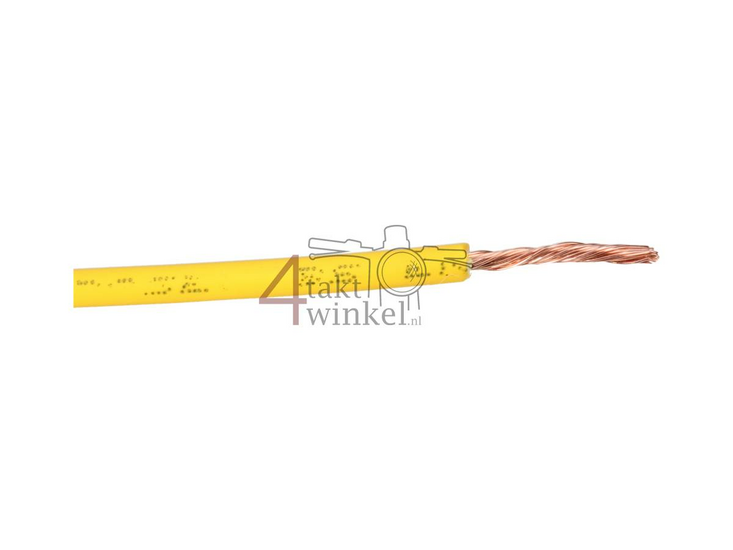 Litze pro Meter 0,75 mm&sup2;, gelb