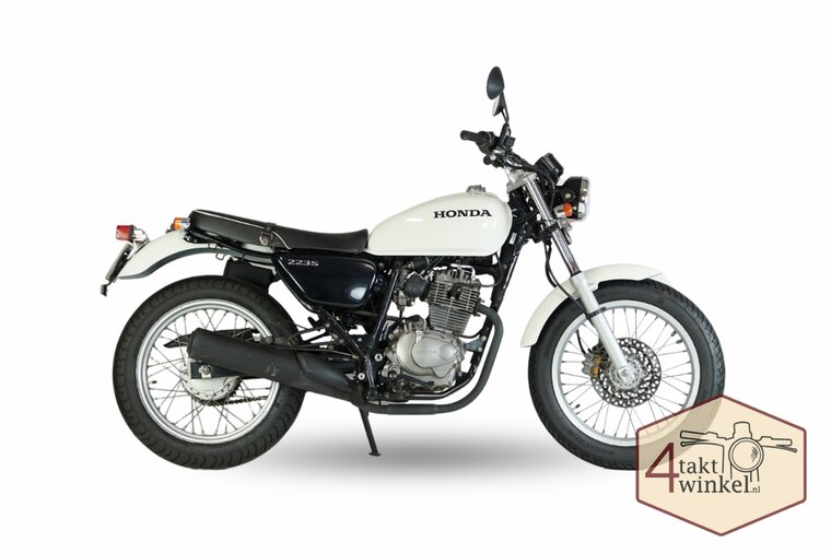 Honda CB223s, Japans, Weiss, 5725km, 2010, mit niederl&auml;ndischem Kennzeichen