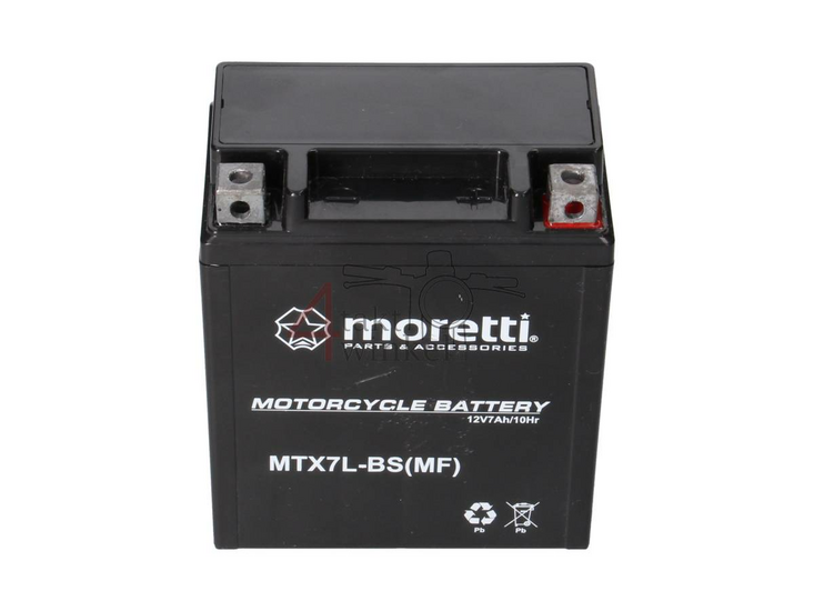 Batterie 12 Volt 7 Ampere AGM, MTX7E-BS, passend f&uuml;r Mash Fifty 2-Chance Product