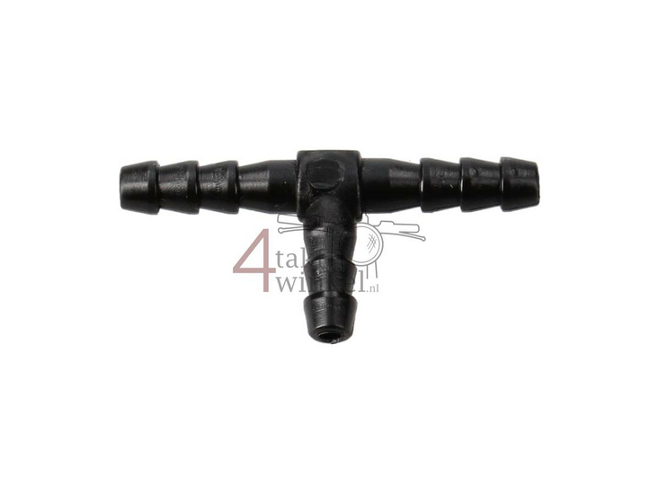 Kraftstoffschlauch T-St&uuml;ck, 6mm, schwarz