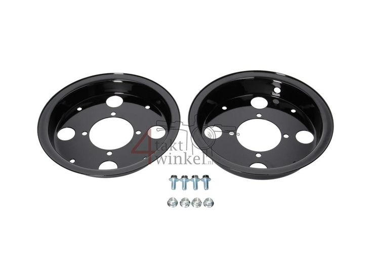 Felge Monkey 8 Zoll, 4 Bohrungen, standard, st 2.50, Schwarz