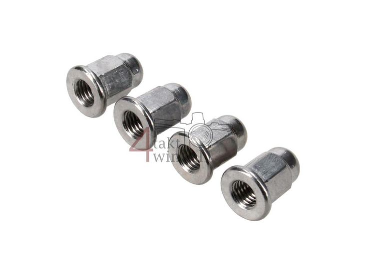 Hutmutter-Satz M7, 17 mm hoch, f&uuml;r Zylinderk&ouml;pfe