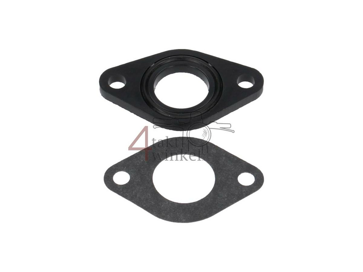 Ansaugkr&uuml;mmerdichtung / Isolator 20mm breiter Flansch inkl.&nbsp;O-Ring + Dichtung