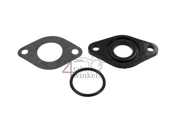 Ansaugkr&uuml;mmerdichtung / Isolator 16mm breiter Flansch inkl.&nbsp;O-Ring