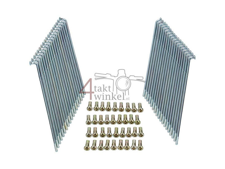 Speichen Set 17 Zoll Hinterrad Originaloptik, passend f&uuml;r SS50, CD50, C50, CB50