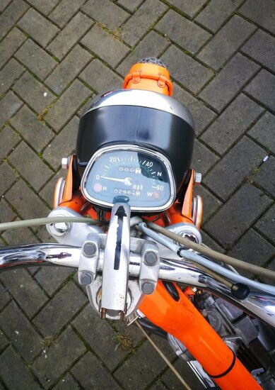 Honda CT90 K4, orange, 2963 Meilen