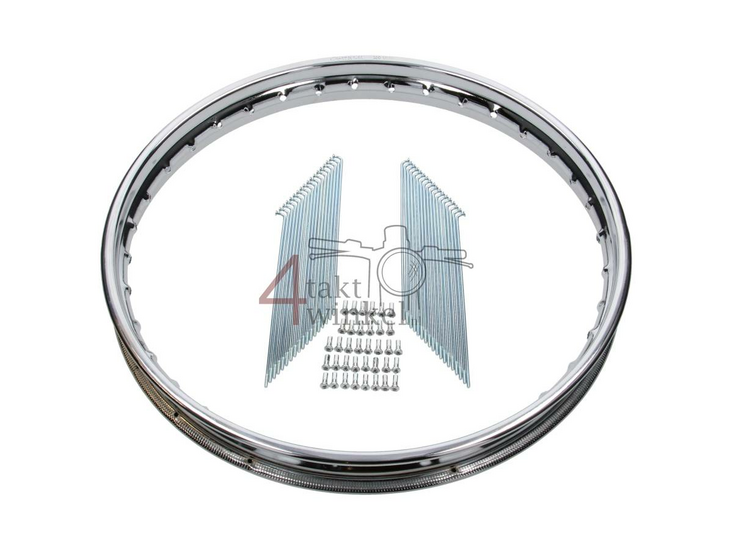 Felge mit Speichensatz, 17" 1.40, CB50j, CB50f, Vorderrad, A-Qualit&auml;t