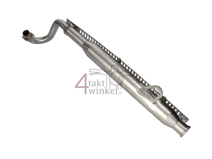Tuningauspuff, oben liegend, Trumpet, Edelstahl, Dax, 50-212 cc
