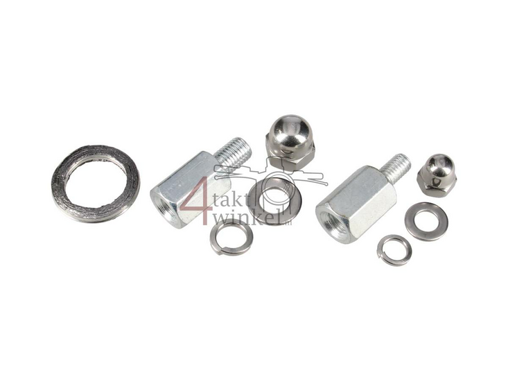 Tuningauspuff, oben liegend, Trumpet, Edelstahl, Dax, 50-212 cc